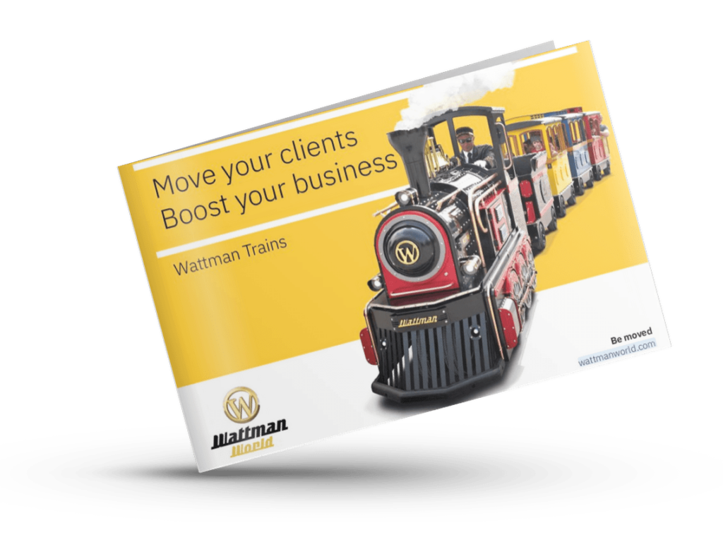 Wattman World trackless train brochure